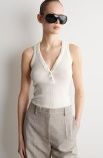 Linen Shorts Beige - Image 3