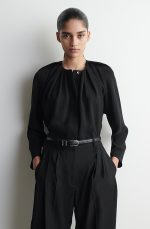 Pleated Top Black