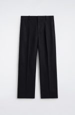 Linen Straight Trousers Black - Image 4