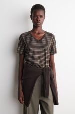 Linen V-Neck T-Shirt