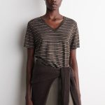Linen V-Neck T-Shirt