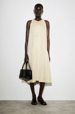 Pleated Dress Cream