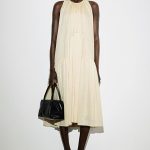 Pleated Dress Cream