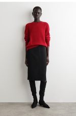 Cashmere Round-Neck Sweater Red - Image 2