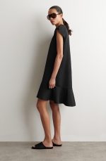 Round-Neck Dress Black - Image 2