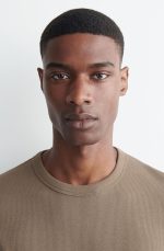 Round-Neck T-Shirt Brown - Image 3