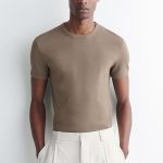 Round-Neck T-Shirt Brown