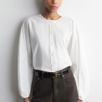 Cotton Round-Neck Top White