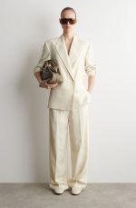 Leather Ballet Flats In Ivory White Summer Model - Image 2