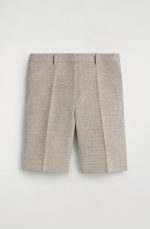 Linen Shorts Beige - Image 4