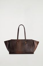 Leather Tote Bag Brown