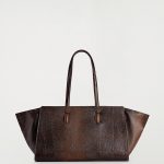 Leather Tote Bag Brown
