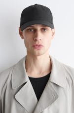 Cotton Blend Twill Baseball Cap Black - Image 2