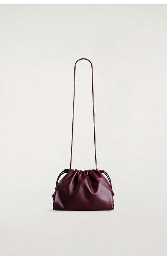 O1CN01Gj48AA1u7vwUGMiOJ_!!4611686018427380567-0-item_pic Drawstring Leather Soft Bucket Bag Burgundy - Image 1