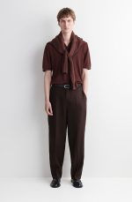 Linen Collared Polo Brown - Image 2