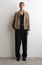 Cotton V-Neck T-Shirt Black - Image 2