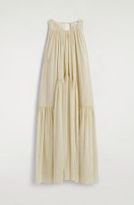 Pleated Dress Cream - Image 4