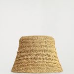 Sculptural Straw Fisherman Hat Beige