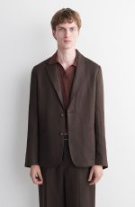 Linen Single-Breasted Blazer