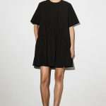 Round-Neck Dress Black