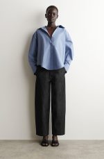 Cotton Collared Shirt Blue - Image 2