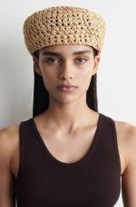 Raffia Beret Beige - Image 2