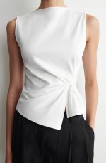 Knitted Slim Top White - Image 3