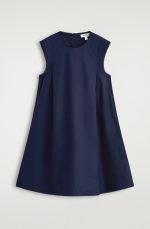 Pleated Dress Navy - Image 4