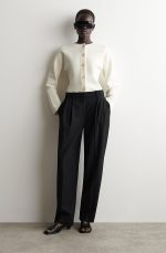 Cotton Slim Cardigan White - Image 2