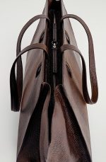 Leather Tote Bag Brown - Image 4