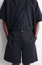 Knitted Shorts Navy - Image 2