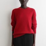 Cashmere Round-Neck Sweater Red