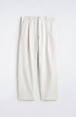 Denim Pleated Trousers - Image 4