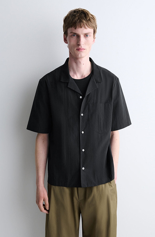 O1CN01WiqBCU1u7vxZW7VCE_!!4611686018427380567-0-item_pic Cotton Shirt Black - Image 1