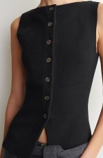 Slim Vest Black - Image 3