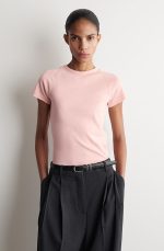 Cotton Slim T-Shirt Pink