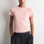 Cotton Slim T-Shirt Pink