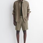 Linen Shorts Khaki