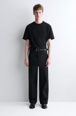 Cotton Wide-Leg Pants Black