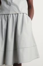 Cotton Skirt Gray - Image 3
