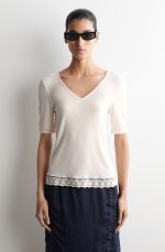 V-Neck T-Shirt White