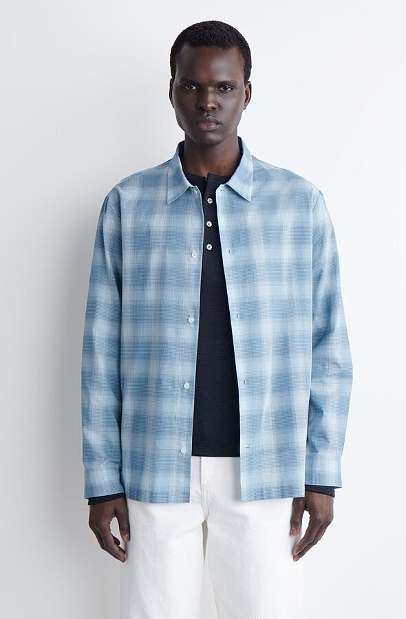 O1CN01gtcCex1u7vxgLFUlW_!!4611686018427380567-0-item_pic Cotton Shirt Blue - Image 1