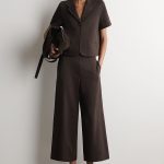 Wide-Leg Pants Brown