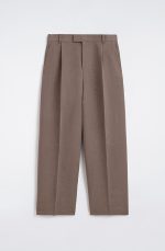 Linen Wide-Leg Pants Brown - Image 4