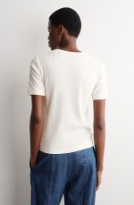 Knitted Short-Sleeve Cardigan - Image 3