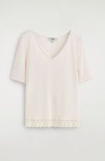 V-Neck T-Shirt White - Image 4