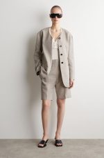 Linen Shorts Beige