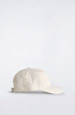 Cotton Blend Twill Baseball Cap White - Image 4