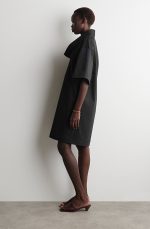 Mock-Neck Dress Black - Image 2
