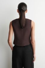Slim Vest Brown - Image 4